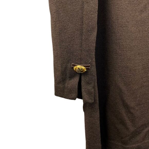 Vintage St. John Women's Santana Knit Brown Wool Evening Jacket Size Medium / 8 - Picture 4 of 7